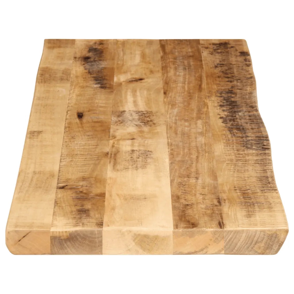 Piano Tavolo Bordi Vivi 140x40x2,5 cm Legno di Mango Grezzo 370663