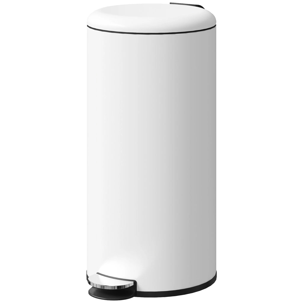 Cestino 30L con Pedale e Coperchio Morbido ¨C zephmum ¨C Crema