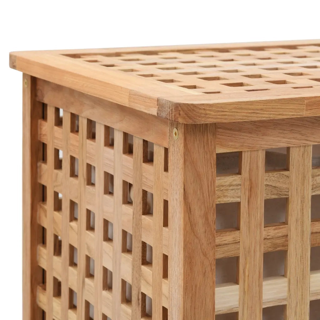 Portabiancheria 39x39x65 cm in Legno Massello di Noce 247603