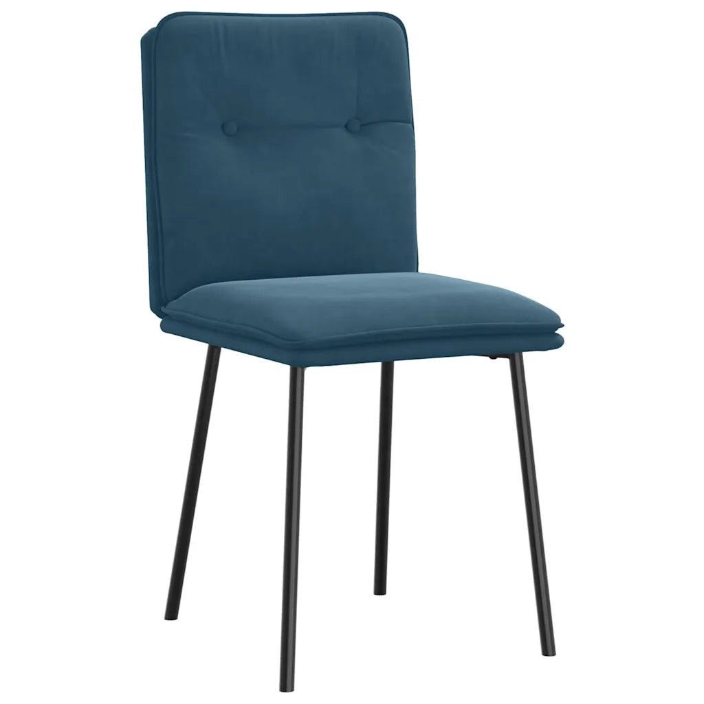 Sedie da Pranzo 2 pz Blu in Velluto 4101319