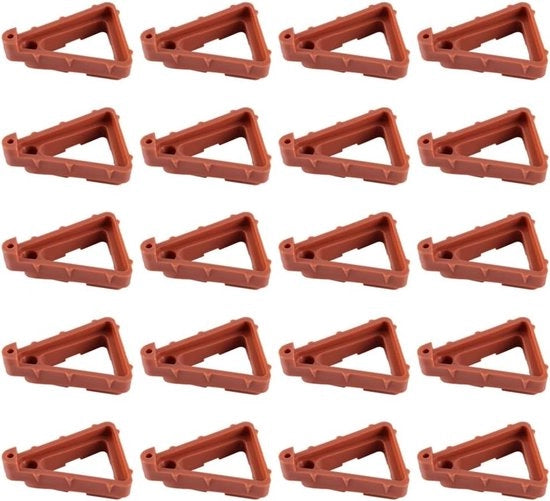 20 pezzi di sostegno per piedi di pianta - supporti triangolari per vasi terracotta, marrone e duraturo