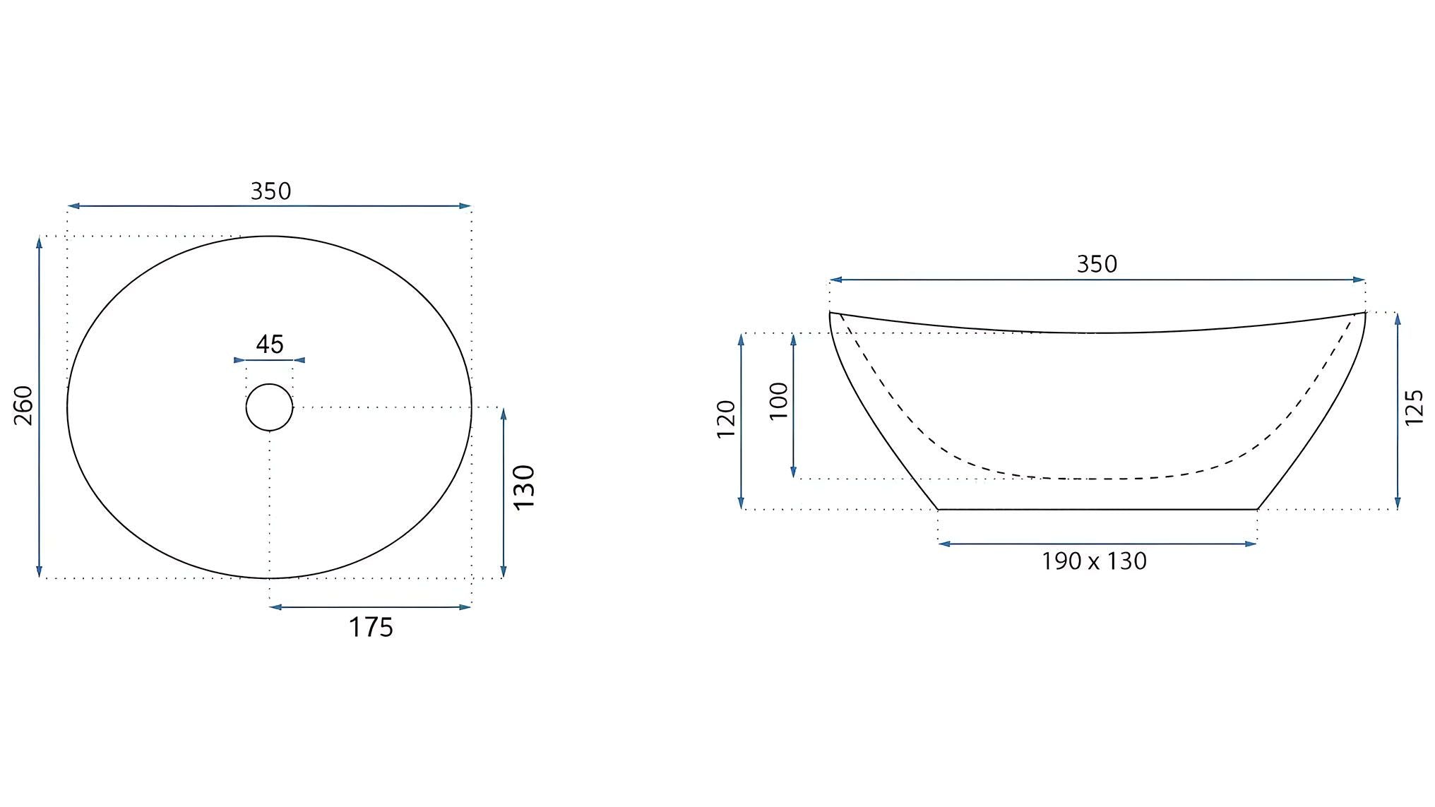 Lavabo Da Appoggio Rea Sofia Mini Kashmir