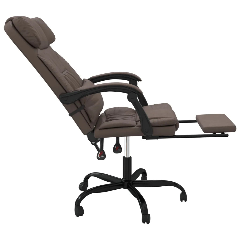Poltrona da Ufficio Reclinabile Marrone in Similpelle cod mxl 17163
