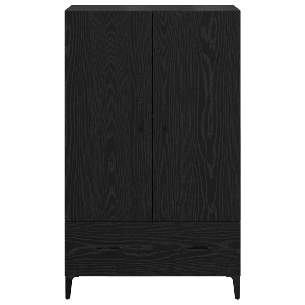 Credenza con cassetto Rovere Nero 70 x 31 x 115 cm