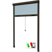 Zanzariere Alluminio Hu-Firma Verticale Marrone Cm.140X170