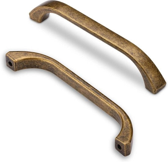 Maniglie a 6 pezzi in lega di zinco con design antico, 96mm, per armadi a cucina.