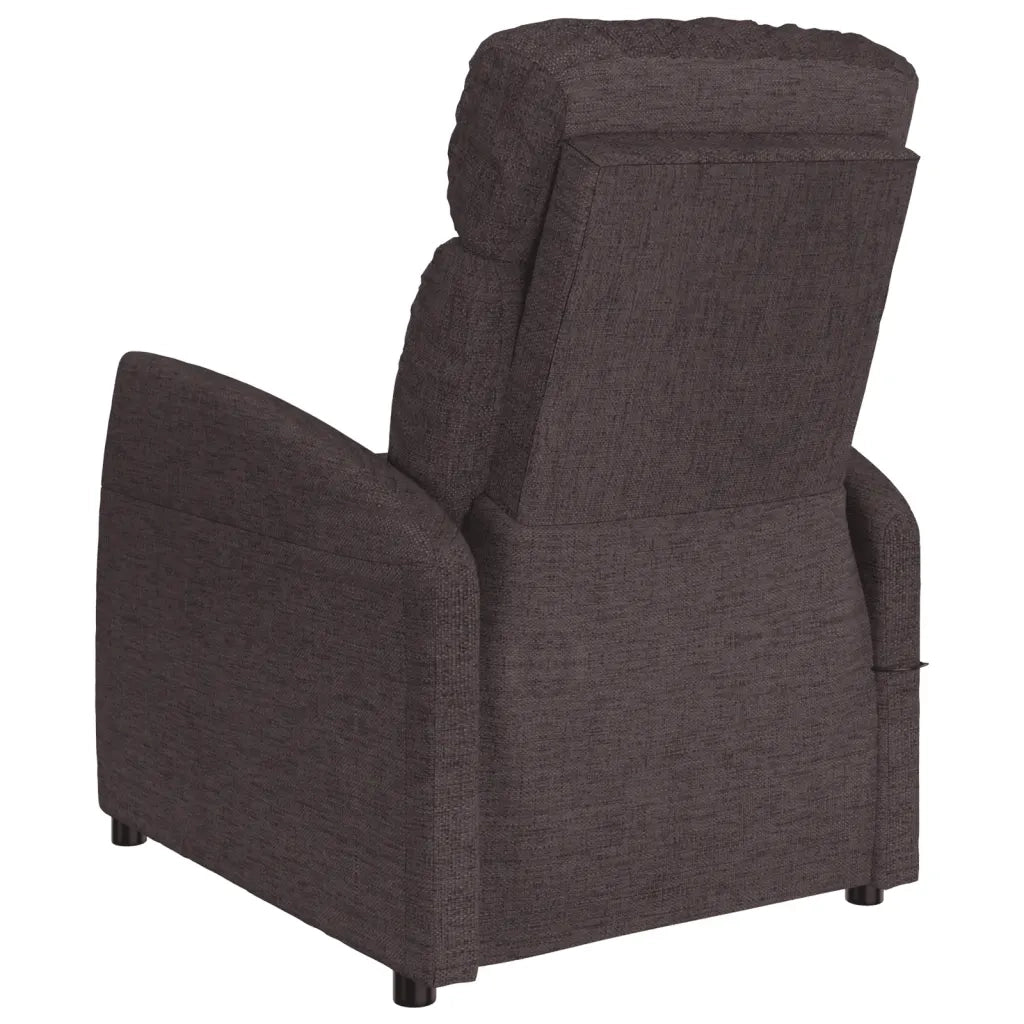 Poltrona Massaggiante Elettrica Marrone scuro in Tessuto 3073651