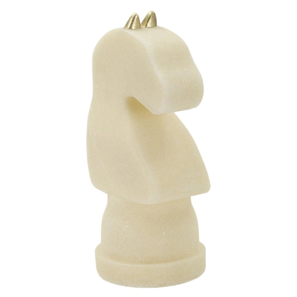 Scultura Scacchi, Bianco, Poliresina, 14x13x31 cm
