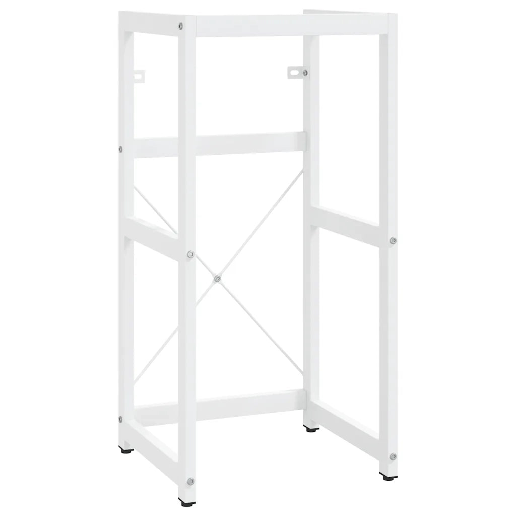 Struttura per Lavabo da Bagno Bianca 40x38x83 cm in Ferro 338496