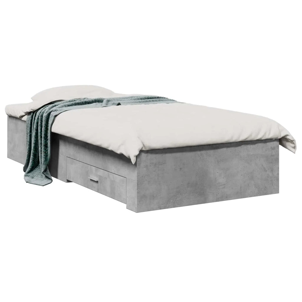 Telaio del letto con storage Grigio Cemento 80 x 200 cm 3429530