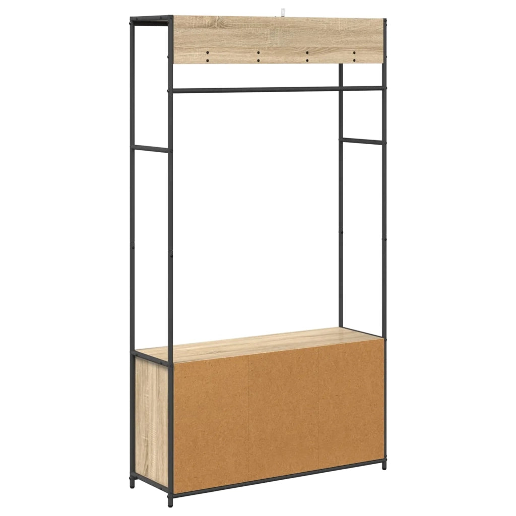 Appendiabiti con panca per scarpe Rovere Sonoma 8012033