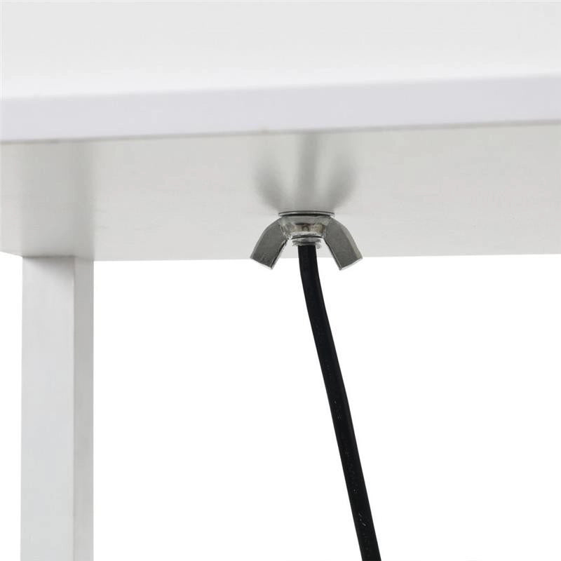 LAMPADA DA TERRA CON MENSOLE INTEGRATE 26X26X160 CM BIANCO