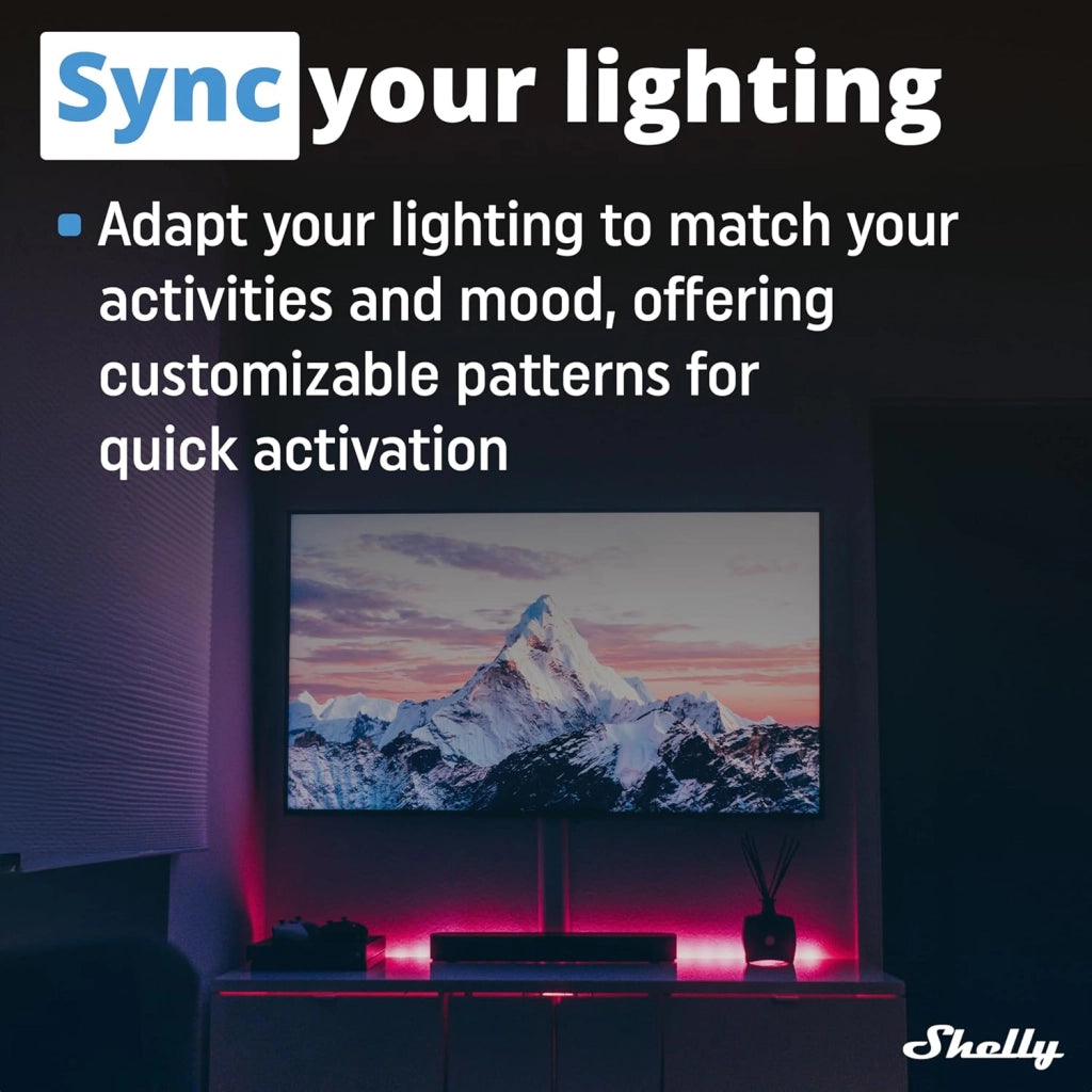Shelly Plus RGBW PM. Modulo di Controllo RGBW per Strisce LED Wi-Fi e Bluetooth