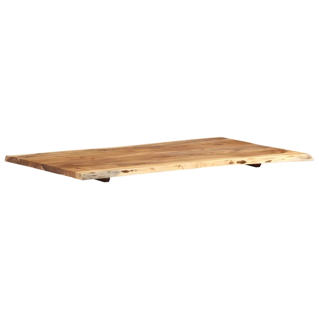 Piano del Tavolo | Superficie Tavolo | Piano Scrivania in Legno Massello di Acacia 100x(50-60)x2,5 cm