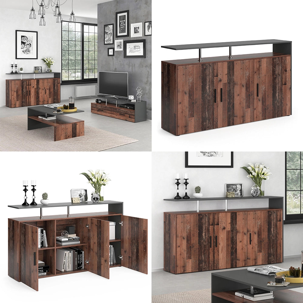 Vicco Credenza Legno antico 35 x 91.6 cm
