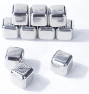 Blocchi di Acciaio Inossidabile per Raffreddare il Drink - Raffreddatore e Chiller per Liquori, Vino e Birra - 2,5 cm x 2,5 cm x 2,5 cm