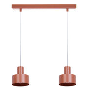 Lampada sospensione industriale mattoni 42cm 2xE27 RIF Sigma
