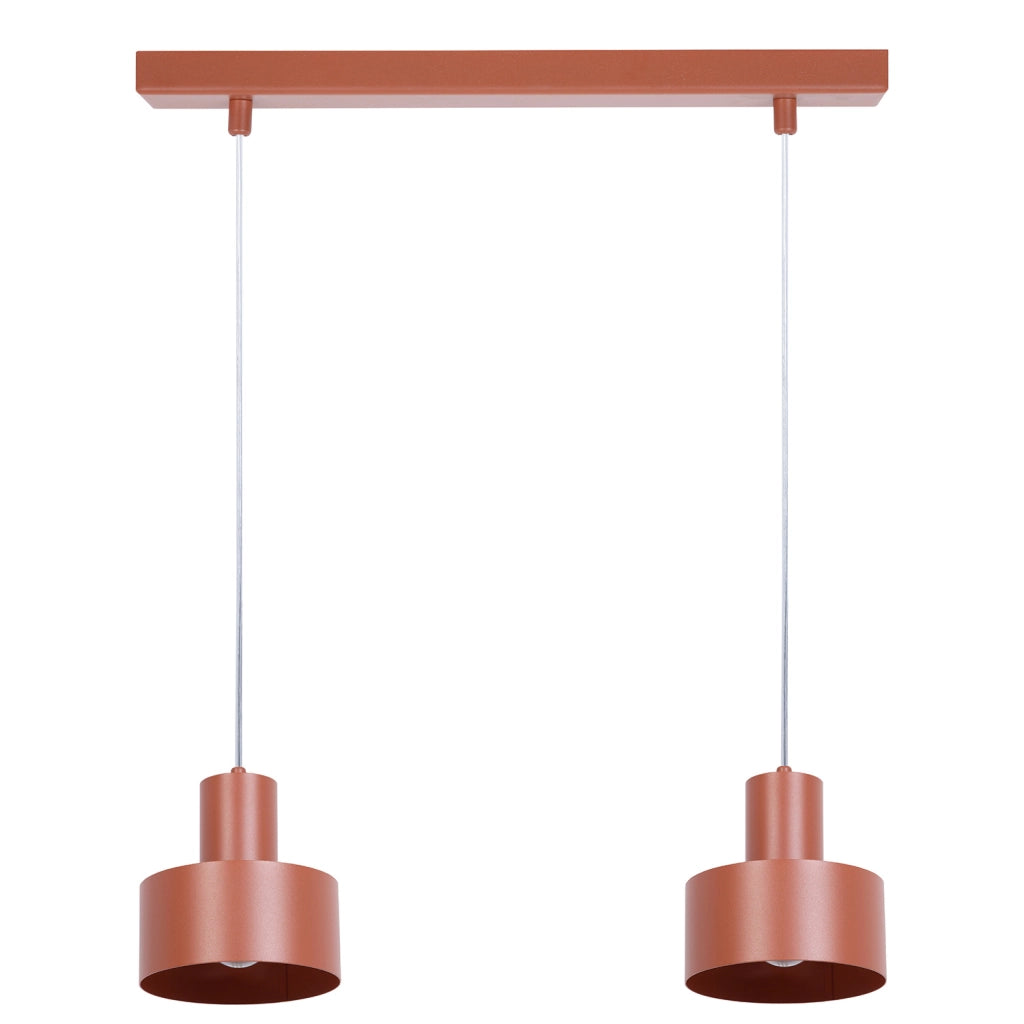 Lampada sospensione industriale mattoni 42cm 2xE27 RIF Sigma