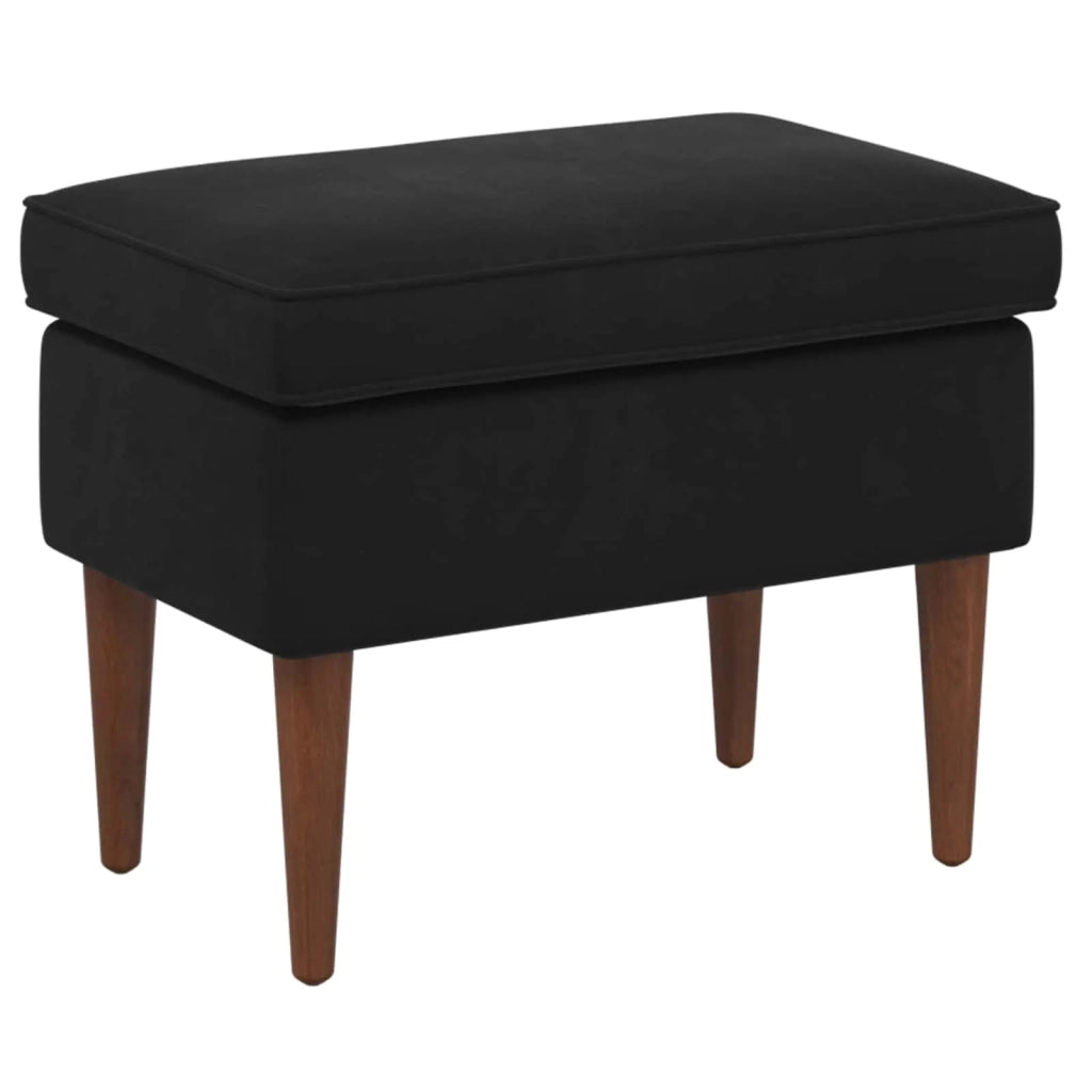 Poltrona con Ottomano 2 pz Nero Velluto 3418851