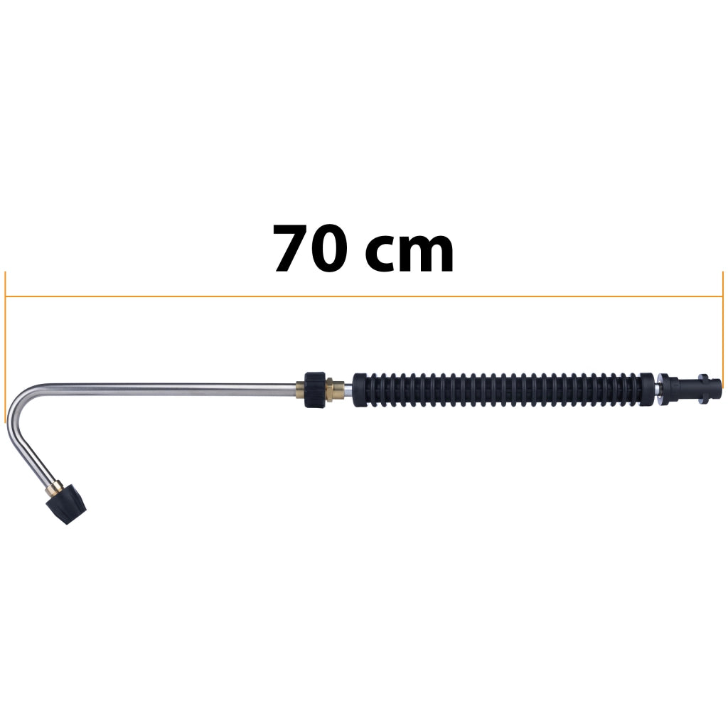Lancia Angolare di Ricambio compatibile con Idropulitrice Kärcher K – 160 Bar, 300 mm + 400 mm, Filettatura M18x1,5