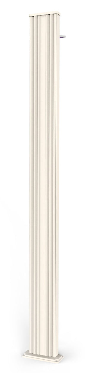 Doccia Solare da Esterno Giardino 30L Miscelatore e Lavapiedi Arkema Spring S Bianco Crema