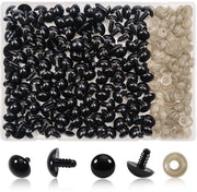 Occhi di sicurezza in plastica 16 mm - Slittine - Faccette sicurezza per marionetta - 150 pezzi - Faccette sicurezza per marionetta - Fattore di riempimento creativo