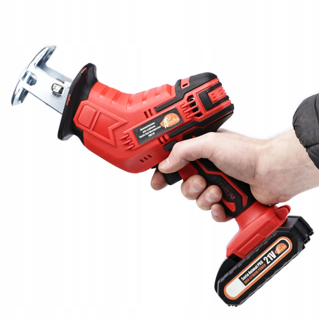 Sega a Gattuccio a Batteria Rosfix Red Woodpecker RW21V – 21V, 2x Batterie Max Lithium, Caricatore Rapido, Valigetta