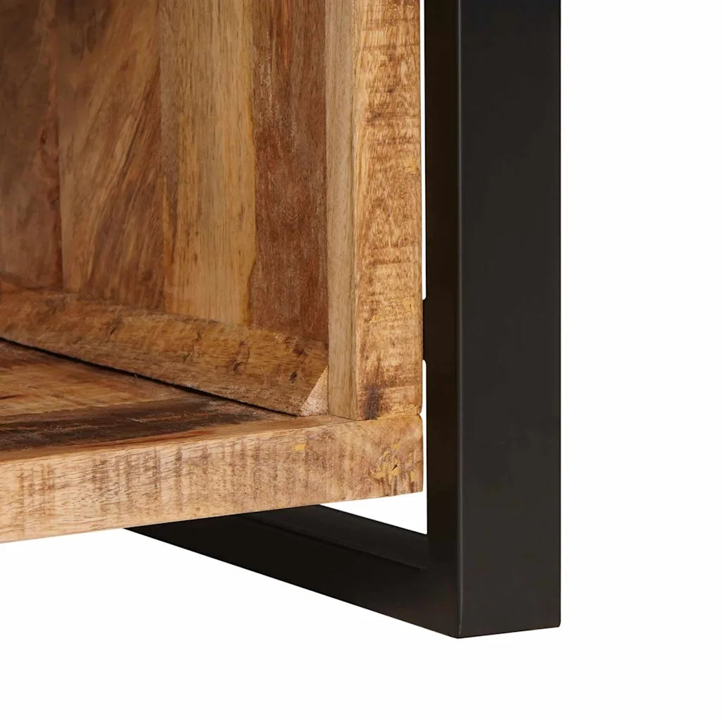 Panchina con contenitore Marrone Legno massello di mango 4015983