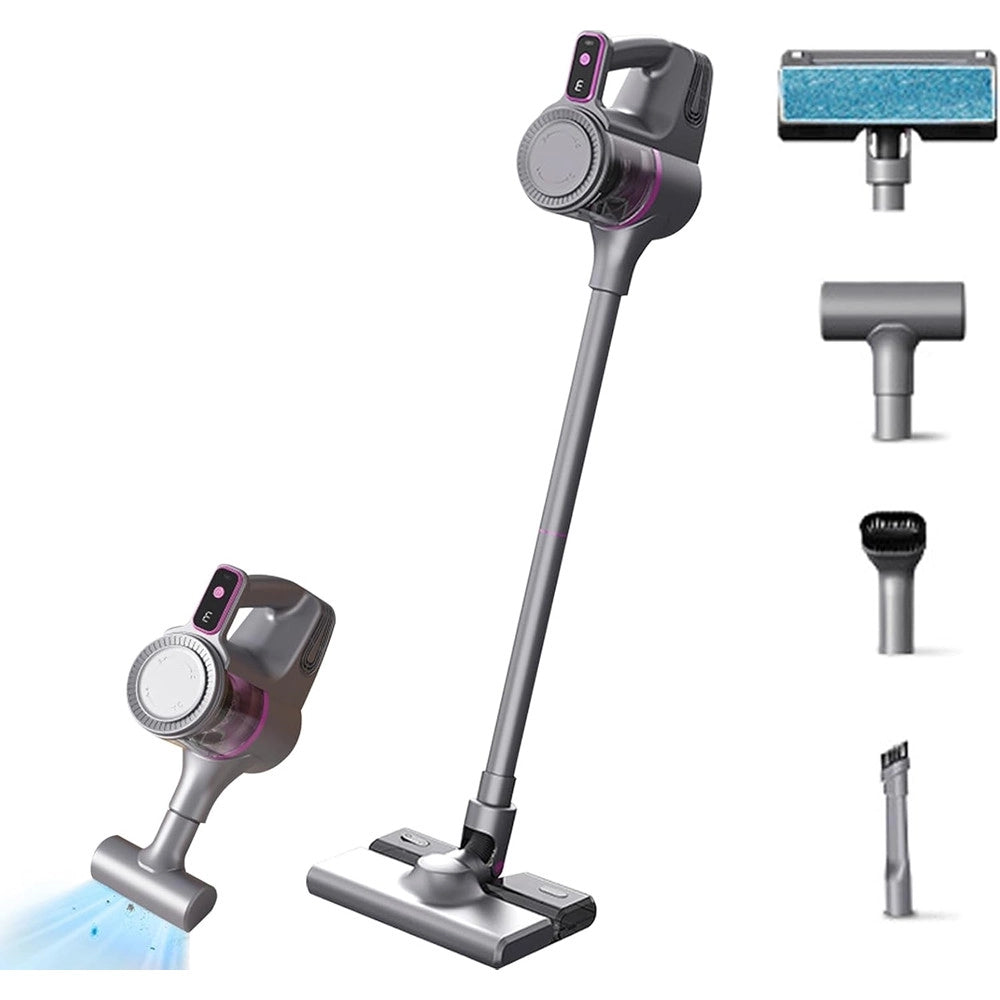 Trade Shop - Aspirapolvere Portatile Multifunzione Senza Fili 2in1 Per Acari Materassi Tappeti Pavimenti -