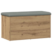 Panca contenitore artigianale in rovere 82x42x45 cm in legno ingegnerizzato