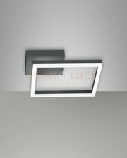 BARD APPLIQUE ANTRACITE NW 1 LUCE A LED 4000K - 22W - 2250 lm DIMMERABILE C/ACC