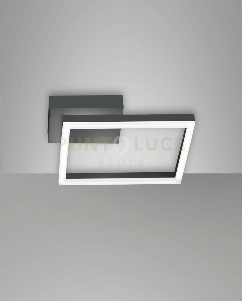 BARD APPLIQUE ANTRACITE NW 1 LUCE A LED 4000K - 22W - 2250 lm DIMMERABILE C/ACC