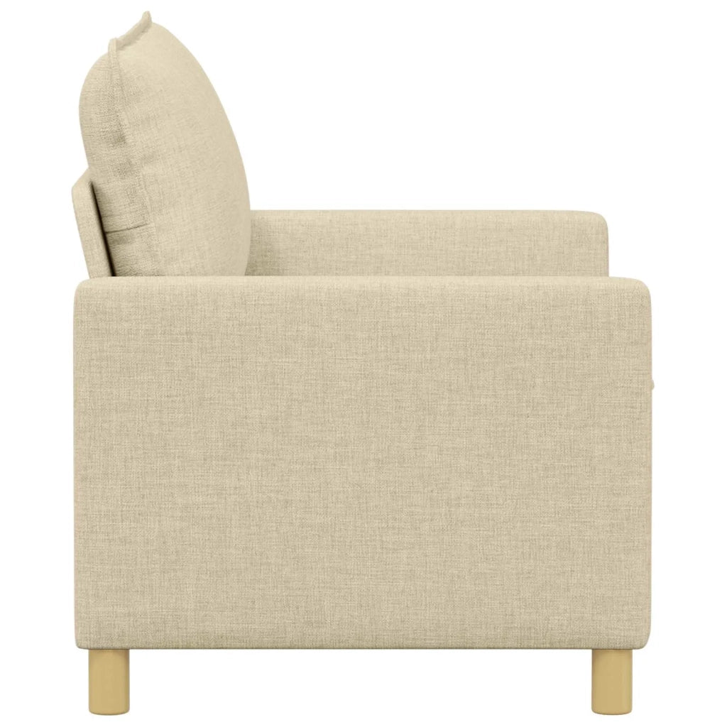 Divano Crema 126 x 81 x 87,5 cm Tessuto