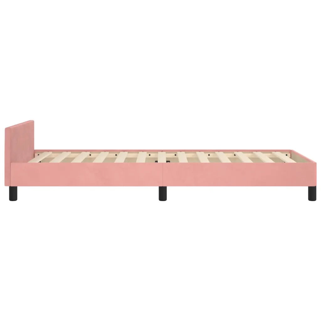 Giroletto con Testiera Rosa 80x200 cm in Velluto cod mxl 59135