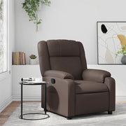 Divano Sedia-Poltrona Reclinabile Marrone in Similpelle 955226