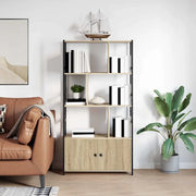 Libreria-Scaffale per Libri-Mobile di Stoccaggio Rovere Sonoma 80 x 30 x 155,5 cm Legno multistrato