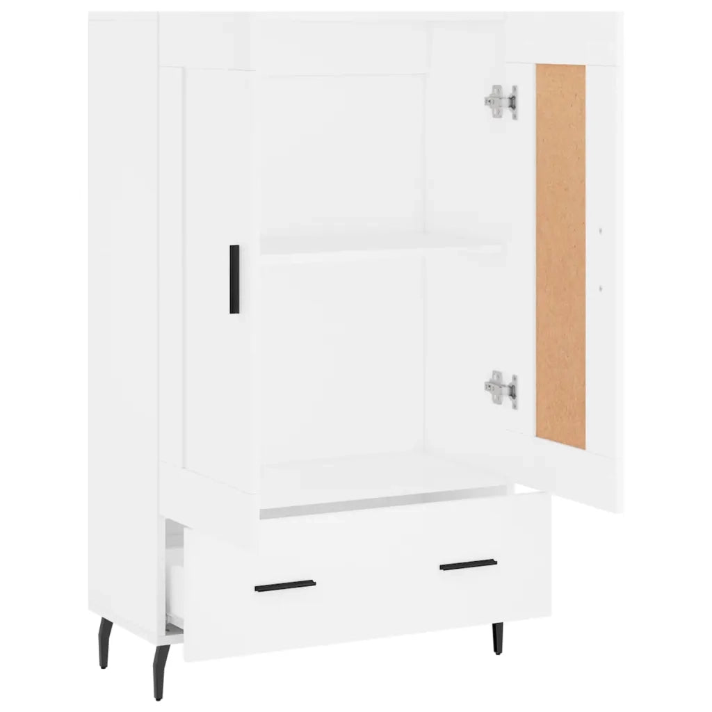 Credenza Bianca 69,5x31x115 cm in Legno Multistrato 830340