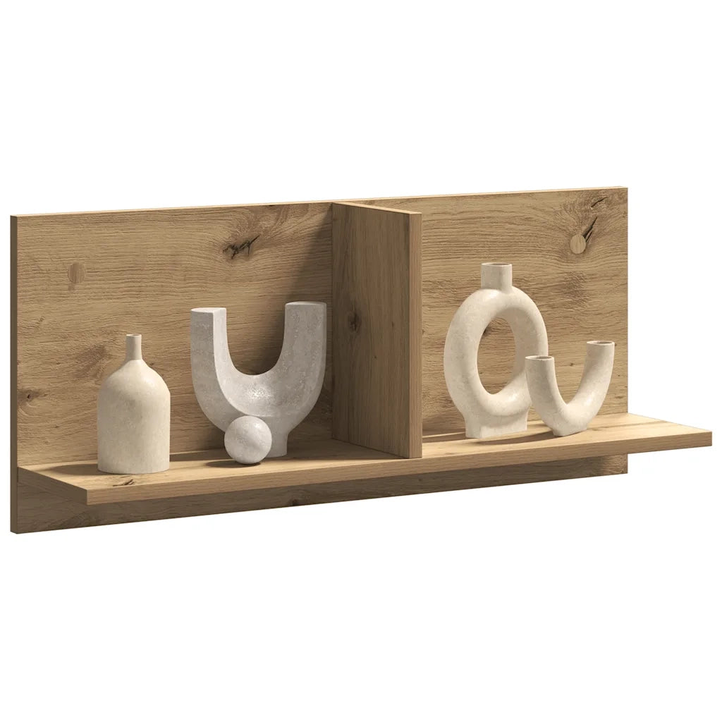 vidaXL Mobile a Parete 70x16,5x30 cm Artigianale in Legno Multistrato