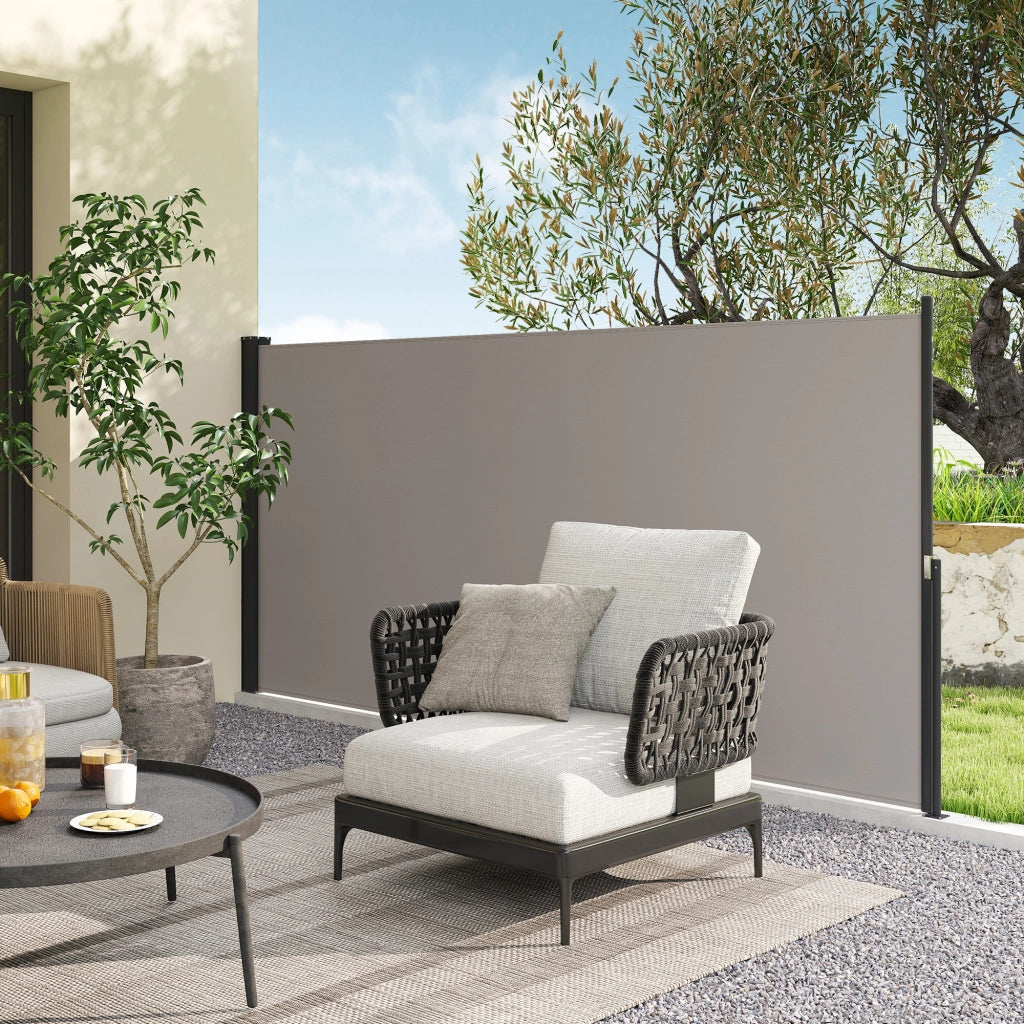 Tenda laterale retrattile ¨C zephmum ¨C Grigio chiaro