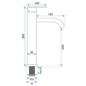 Rubinetto Da Bagno Rea Ontario Gun Grey