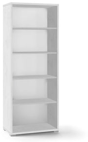 MOBILE LIBRERIA H182 L71 P41 cm FINITURA BIANCO OSSIDO FRONTALE BIANCO SARMOG Db351k