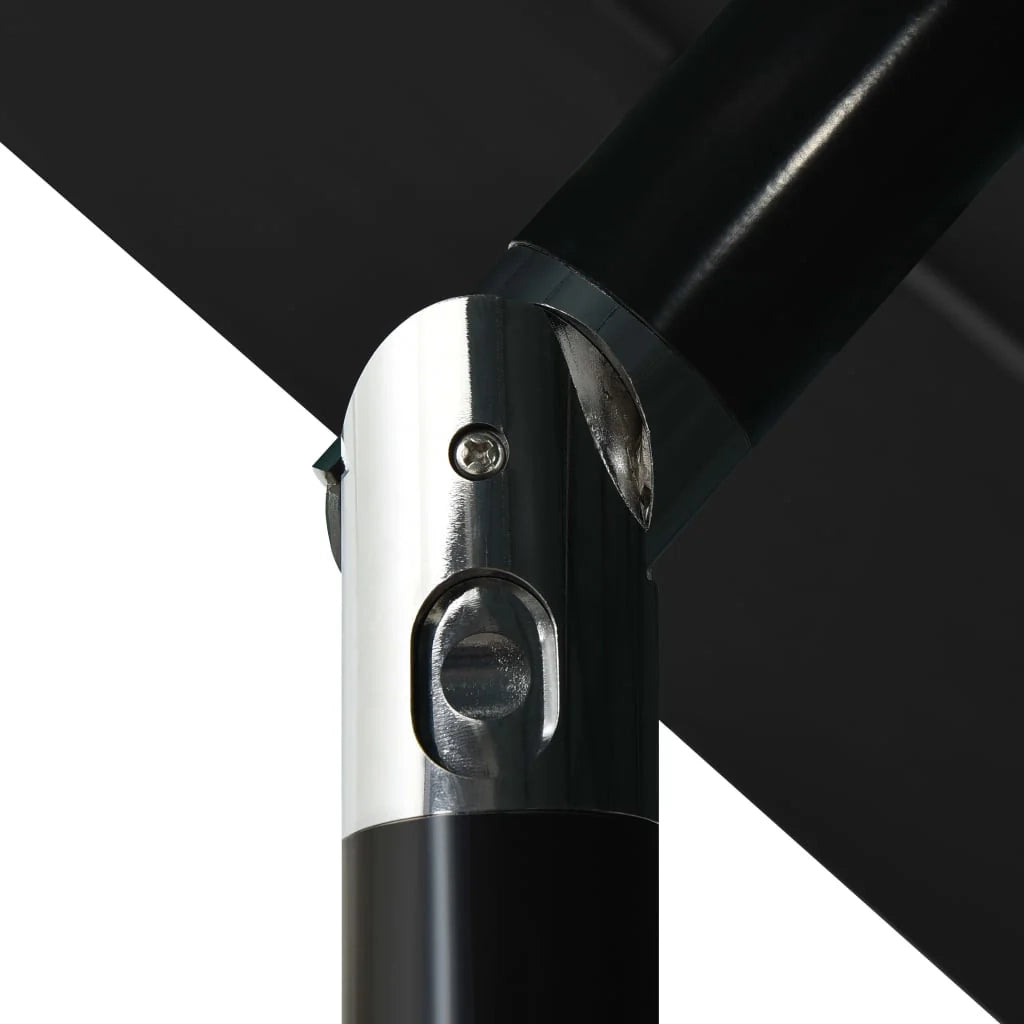 Ombrellone da giardino a 3 livelli con palo in alluminio nero da 3,5 m 02_0008760
