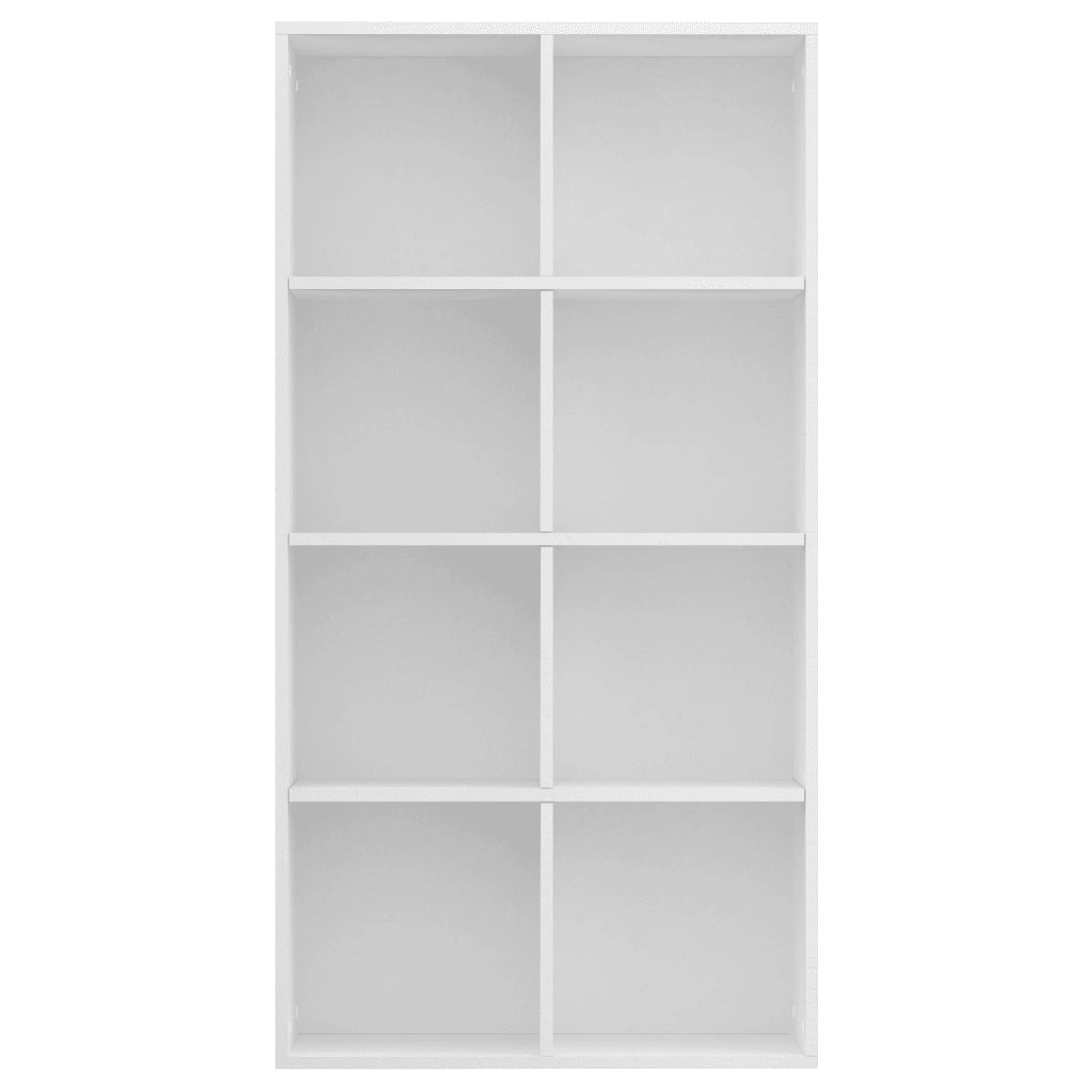 Libreria/Credenza Bianca 66x30x130 cm in Legno Multistrato