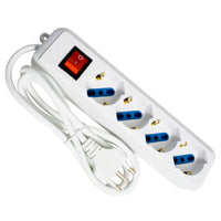 Astuccio A 4 Prese Bival./Schu.C/Cavo