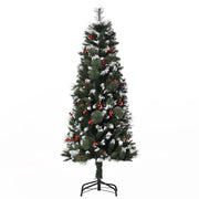 Albero di Natale Artificiale con Neve ¨C zephmum ¨C Verde 150 cm