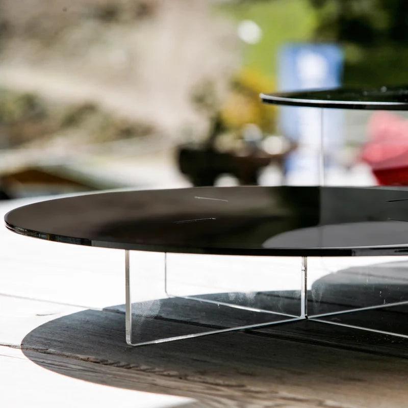 Alzatina tonda per torte nera - Set Completo 3 Alzatine