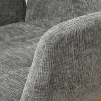 Poltrona, Sedia da accentuare, design moderno, girevole, fino a 120 kg, Grigio Scuro