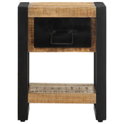 Comodini 2 pz in Legno Massello di Mango Grezzo 4013568
