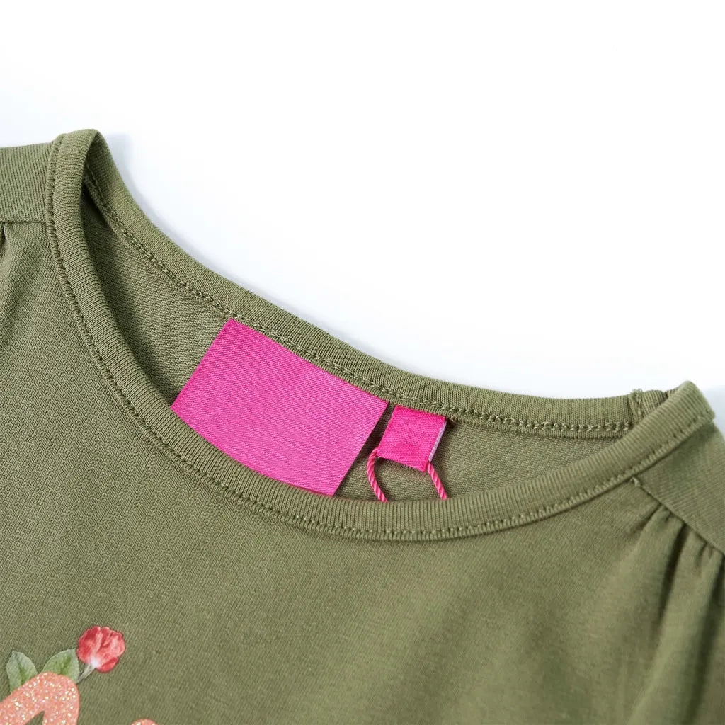 Maglietta per Bambini a Maniche Lunghe Cachi 104 13725