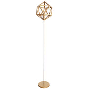 Lampada da terra Polux Denmark in metallo oro E27 165cm